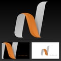 Letter N logo design Ã¢â¬â Modern dynamic vector sign.